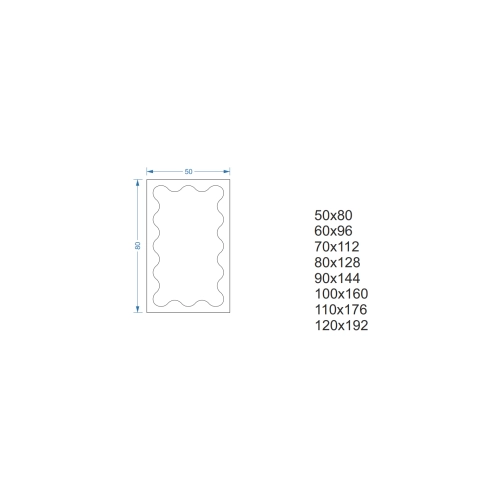 Lustro nieregularne w ramie mdf - PRISM – Blobs Mirrors